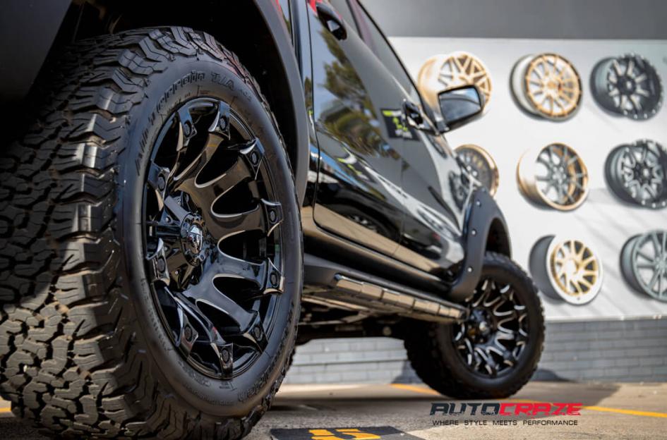 FORD RANGER BATTLE AXE GLOSS BLACK MILLED ACCENTS